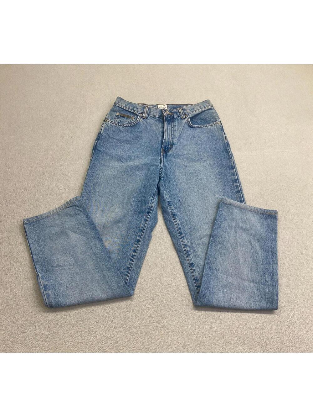 VINTAGE Calvin Klein Jeans Mens/Junior 26 Faded Denim Straight Leg Cotton Y2K